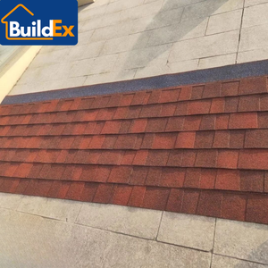 Mélange rouge <span class=keywords><strong>de</strong></span> haute qualité laminé double couches bardeaux d'asphalte toiture fabricant chinois longue durée tuile durable - Product Image 5