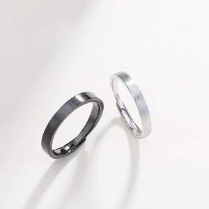 Jeulia 14K Gold Plated Sterling <b>Silver</b> Men's Wedding <b>Band</b>-Geometric Dainty <b>Ring</b> - Product Image 5