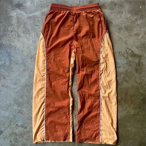 Pantalon droit multi-poches en nylon pour homme, style streetwear 2025, de haute qualité, léger, décontracté, ample, effet délavé - Product Image 1