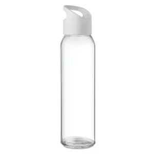 Gobelet en verre PRAGUE personnalisé avec un design minimaliste, bouteille d'eau de voyage transparente unisexe pour un style individuel - Product Image 1