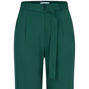 Pantalones de Trabajo Casuales de Negocios para Mujer, de Lona Transpirable de Secado Rápido, con Cierre de Cordón, Lisos, 100% Algodón, Cintura Media - Product Image 2