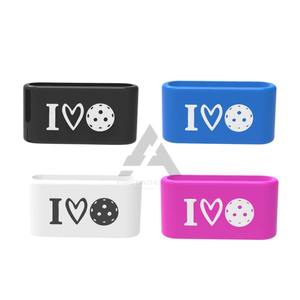 Bandes de poignée de raquette de pickleball personnalisées, en caoutchouc de silicone, prix bas, durables, extensibles, antidérapantes, bandes de poignée de raquette de pickleball - Product Image 6