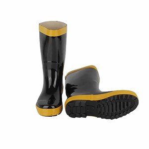 Professionele brandweerlaarzen, waterdicht, veiligheidsschoenen van rubber met stalen neus, hoge laarzen, lente zomer herfst - Product Image 2