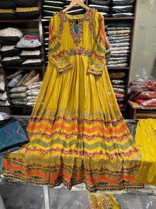 Vestido bordado a mano de la India paquistaní, edición de boda, traje de ocasión especial, producto en oferta, 2022 - Product Image 2