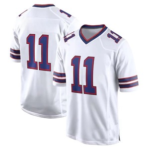 Maillot de football américain respirant 100 % polyester grande taille avec logo personnalisé – Vente en gros OEM (anti-bactérien, séchage rapide) - Product Image 4