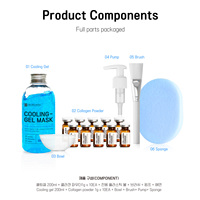 Label privé kit de gel rafraîchissant au collagène coréen végétalien avec poudre pack de masques DR.DRAWING masque en gel apaisant pour la peau Cool VitaminB5