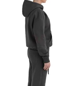 Pull à capuche unisexe 100% coton hiver nouveauté teint en plaine avec poche au design solide pour hommes et femmes 2024 OEM disponible - Product Image 6