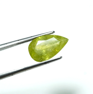 Natural Chrome Sphene Faceted Pear Shape Titanite Cut Gemstone Piedras preciosas sueltas - Product Image 4