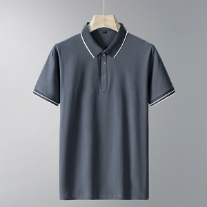 NOUVEAU Chemise de golf pour homme à manches courtes, design personnalisé, décontractée, boutonnée, noire, 100% coton toile respirante et à séchage rapide - Product Image 3