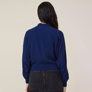 Chaqueta Bomber para Mujer al por Mayor, Bordado Personalizado, Estilo Universitario, Ropa de Abrigo Informal de Invierno, Moda Urbana - Product Image 2