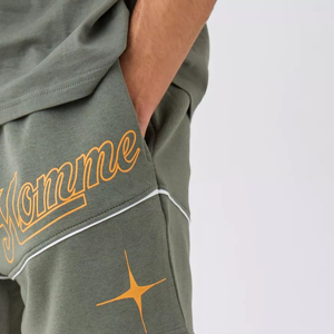 Pantalones cortos informales de secado rápido para hombre, cintura elástica, logotipo personalizado impreso, ropa de diseño liso de talla grande, fabricante directo - Product Image 6