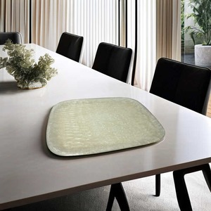 Plateau en résine écologique pour les mariages et les fêtes à la maison-Assiettes élégantes et - Product Image 1