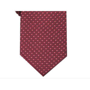 Cravatta da uomo Alfani con stampa geometrica slim fit, taglia regolare, colore rosso - Product Image 2