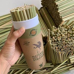 Paille d'herbe boit des pailles de boisson en bambou jetables écologiques-Pailles de boisson d'herbe de prix bon marché - Product Image 1