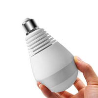 Cámara de Seguridad V9 V380 con Aplicación Inalámbrica, Detección de Movimiento Interior, Visión Nocturna, Bombilla de Luz, Mini Cámara Wifi para Uso Doméstico