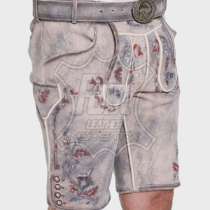 Custom Logo Oversized Breathable Lederhosen Bavarian <b>Shorts</b> Wholesale Price Outdoor Use <b>Men</b> Lederhosen <b>Shorts</b> - Product Image 3