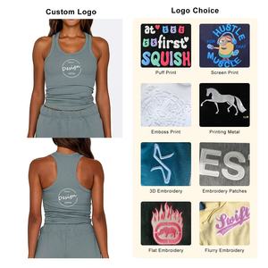 Haute qualité en gros mode décontracté course sport luxe tricoté court 95% coton 5% Spandex respirant rose broderie - Product Image 4