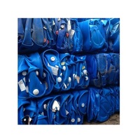 Vente en gros 200L Bleu HDPE Seau en plastique en forme de cylindre Tambour en acier pour produits chimiques Peinture Eau Lait Bière Fer Matériel