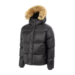 Chaqueta Acolchada de Lana Casual de Alta Calidad, Resistente al Viento y al Agua, Gruesa y Cálida, Personalizable al por Mayor con Logotipo Frontal para Invierno - Product Image 6