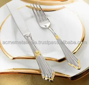 Juego de cubiertos hechos a mano de acero inoxidable de calidad superior, utensilios de cocina de mesa para comedor, comidas elegantes - Product Image 5