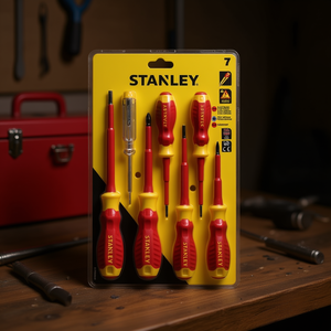 Jeu de tournevis isolés VDE Stanley avec testeur, kit d'outils 6 pièces - Product Image 3