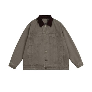 Wholesale Custom Cotton Canvas Casual Waterproof Plus Size <b>Workers</b> <b>Jacket</b> For Men - Product Image 4