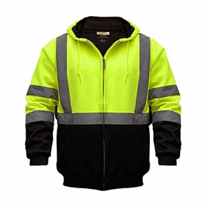 Chaqueta de Trabajo Ligera, Cálida, Gruesa, Aislante, Impermeable, Ignífuga, de Alta Visibilidad, Certificada CE, de Poliéster Resistente y Fluorescente - Product Image 3