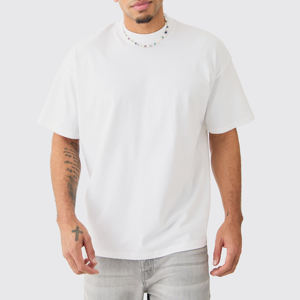 เสื้อยืดผู้ชายพิมพ์ลายแบบกำหนดเอง2024 100% ผ้าฝ้ายเฮฟวี่เวท260กรัมน้ำหนักผ้าคุณภาพสูงพิมพ์ลายสกรีน - Product Image 1