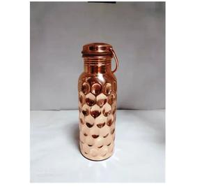 Botella de agua de cobre puro hecha a mano personalizada más vendida, recipiente de Metal ecológico con tapa, accesorio desechable - Product Image 3