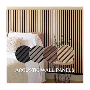 แผ่นไม้วีเนียร์ไม้สำหรับผนังและเพดานแผ่นไม้อะคูสติกแผ่นไม้อะคูสติก MDF ธรรมชาติเป็นมิตรกับสิ่งแวดล้อม - Product Image 6