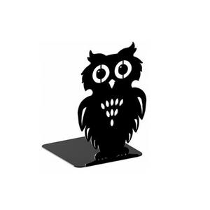 Sujetalibros OWL, 110x110x180mm, Negro - Product Image 1