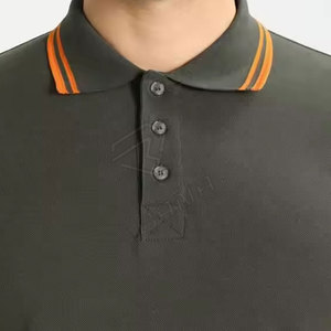 Camiseta de Golf para Hombre de Alta Calidad, Tejido de Punto Sólido, Talla Grande, con Logotipo Personalizado, de Poliéster y Algodón - Product Image 2
