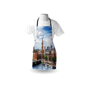 Best Selling Sublimation Custom Print 100% Cotton Unisex <b>Kitchen</b> <b>Apron</b> with Customized Label - Product Image 5