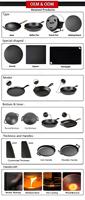 Set Peralatan Masak Besi Cor 7 Buah Gaya Modern Harga Grosir Ramah Lingkungan dengan Wajan dan Panci Besar