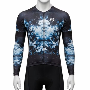 ปลอกแขนปั่นจักรยานพิมพ์ลายดิจิตอลระบายอากาศได้สำหรับผู้ใหญ่ ป้องกันรังสียูวี ระบายความชื้น ชุดกีฬาที่สวมใส่สบายสำหรับการปั่นจักรยาน - Product Image 1