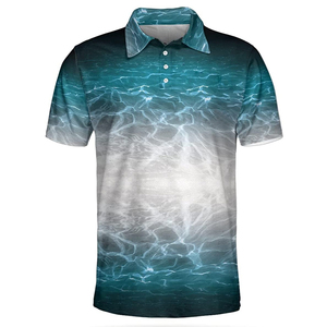 Polos de manga corta unisex OEM al por mayor sublimación impermeable UPF 50 ropa de pesca secado rápido transpirable - Product Image 4