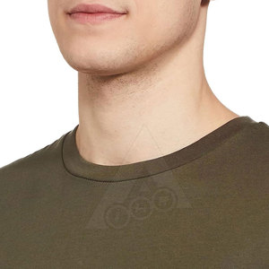 Vente en gros de t-shirts pour hommes en tissu tricoté à motif de lettres avec logo personnalisé-Service OEM respirant à séchage rapide - Product Image 3