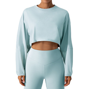 เสื้อวิ่งแฟชั่นทรงหลวมสไตล์ลำลอง, เสื้อผ้าทำงาน - Product Image 5