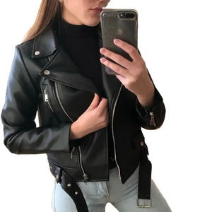 Veste en cuir véritable pour femmes, veste de motard, veste de grande taille, vêtements en cuir, veste en cuir chez Nurak Sport, disponible en 2026 - Product Image 2