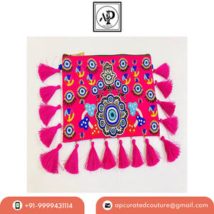 Embrague hecho a mano de estilo Vintage con borlas para mujer, bolso de mano hecho a mano con cuentas de lujo embellecedor Para Boda y fiesta de noche - Product Image 2