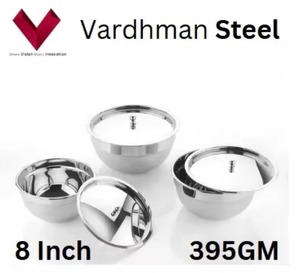 Vente en usine bon marché ensemble de bols de service en acier inoxydable de haute qualité vaisselle de qualité alimentaire pour cuisine dîner élégant - Product Image 4