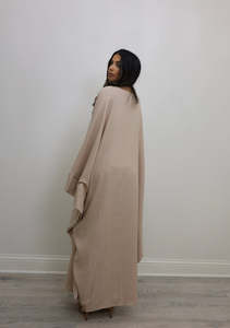 Venta al por mayor de lujo personalizado XXL clásico mariposa Abaya elegante turco islámico mujeres largo Abaya musulmanes tradicional - Product Image 2
