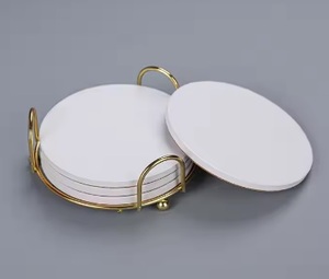 Stainless Steel Classic Beverage <b>Coaster</b> Set 6pcs Customized Designs Home Decor - Product Image 5