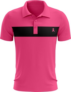 Polo femme de haute qualité au-dessus du genou sensibilisation au cancer du sein ruban rose conception personnalisée tissu de qualité supérieure toutes les tailles disponibles - Product Image 5