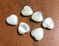 Cabochon en nacre naturelle en forme de cœur à dos plat, pierre précieuse pour la fabrication de bijoux, bagues, pendentifs, colliers, œil de chat blanc de haute qualité
