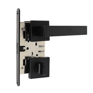 Serrure magnétique silencieuse de style italien à marque privée OEM avec grand bouton rotatif et poignée carrée fendue pour <span class=keywords><strong>porte</strong></span> en bois de chambre à coucher - Product Image 6
