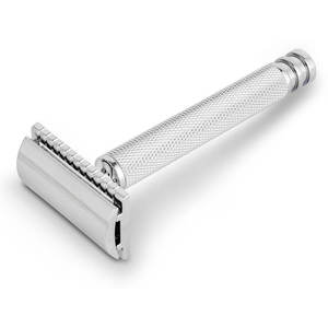 Rasoirs de sécurité pour barbier à long manche pour hommes Rasoir à lame à double tranchant en acier inoxydable Marque OEM Prix de gros - Product Image 2