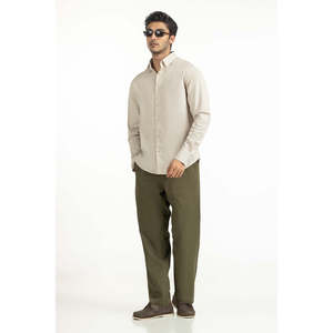 Camisas Casuales a Cuadros para Hombre con Cuello Alto, Tela Popelina Transpirable, Modelo MN-CS-WS25-275, ODM para Negocios y Uso Casual - Product Image 5