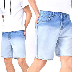 กางเกงขาสั้นผ้าเดนิมของผู้ชายทรงตรงไซส์ใหญ่พิเศษเสื้อผ้าแนวสตรีทผ้าฝ้าย100% แบบสั่งทำ - Product Image 6