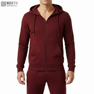 Sudadera con capucha y pantalón con cremallera de fabricante al por mayor logotipo personalizado algodón polar diamante strass 2 piezas chándal para hombre lujo - Product Image 1